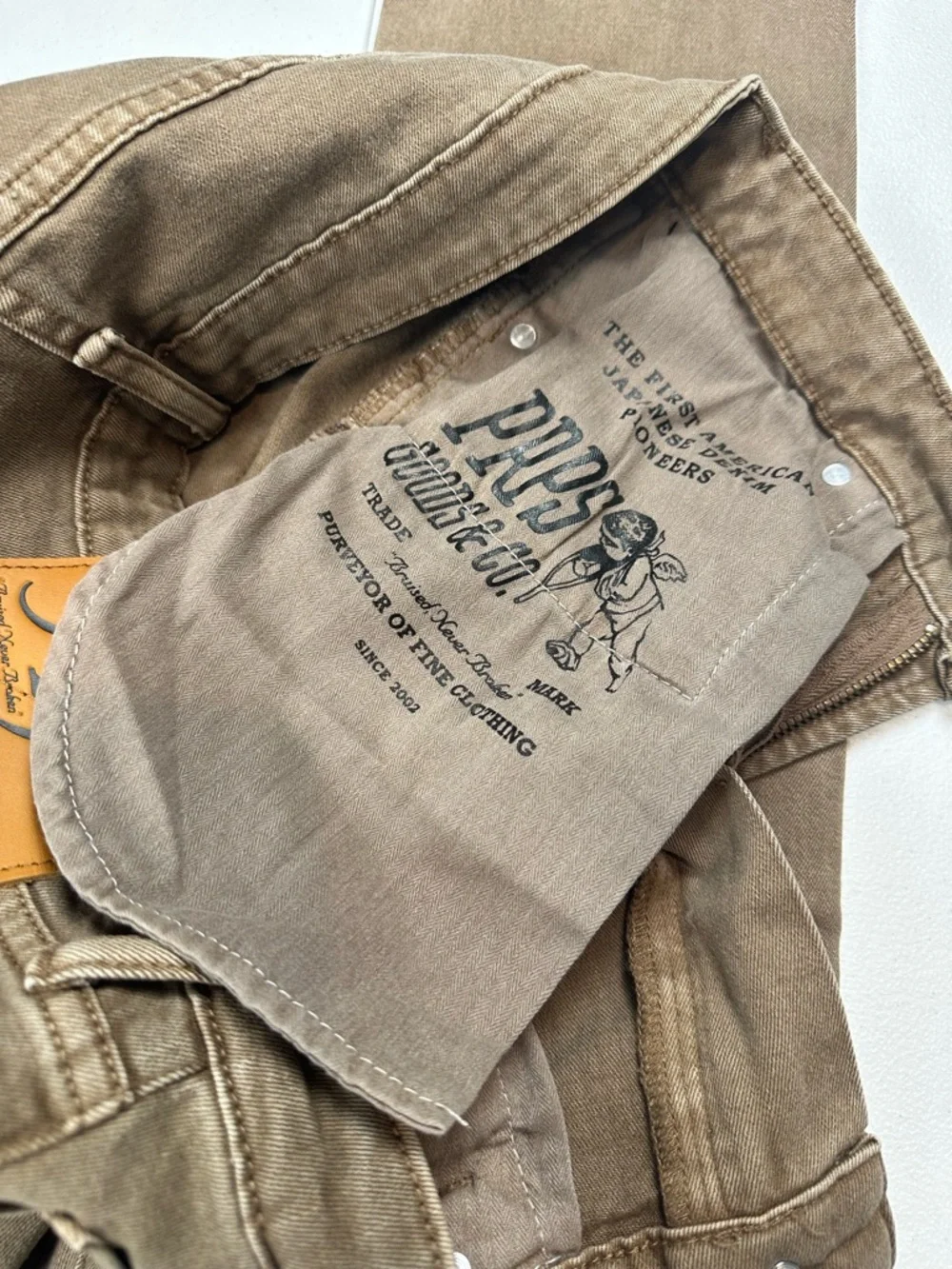 PRPS Le Sabre Jeans Men’s 28x33 Brown Slim Straight Fit Japanese Denim‎ NWT